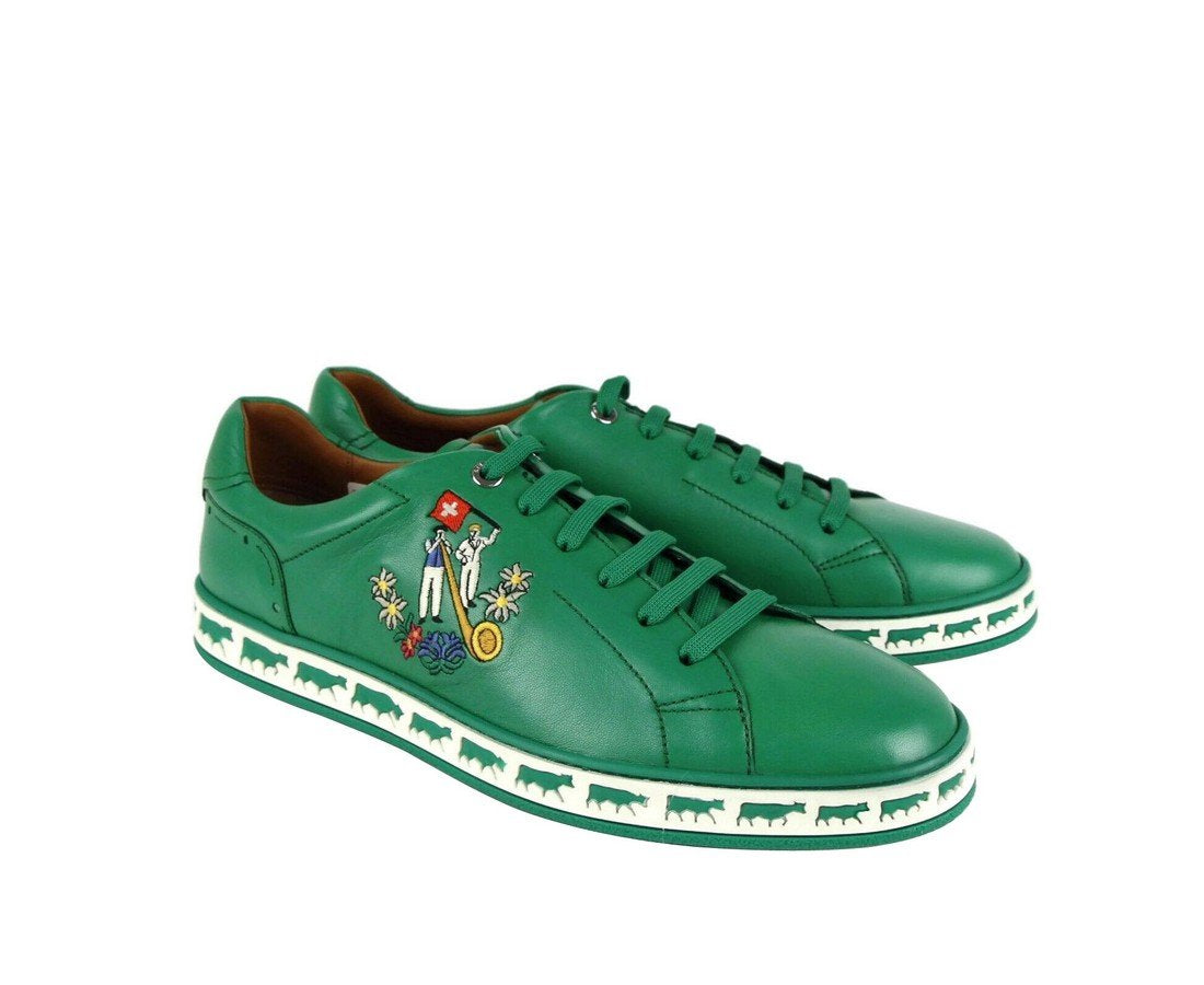 BALLY Green Sneakers size 8. GUC Bally Sonney Low-Top Panelled Sneakers, Brand Size 44 ( US  main image 4