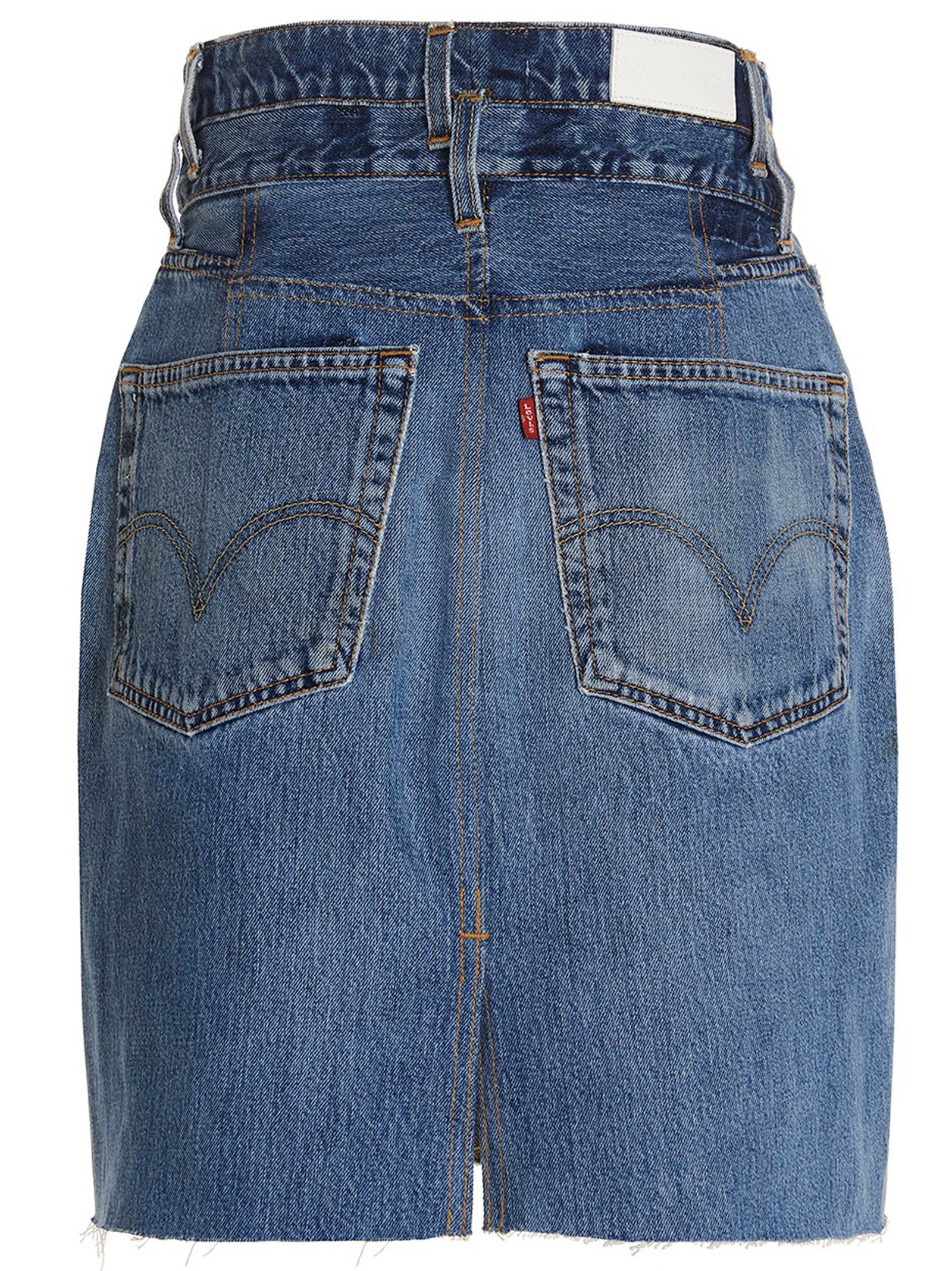 Re/Done Women's Double Waisted Pencil Re Done X Levis Skirt