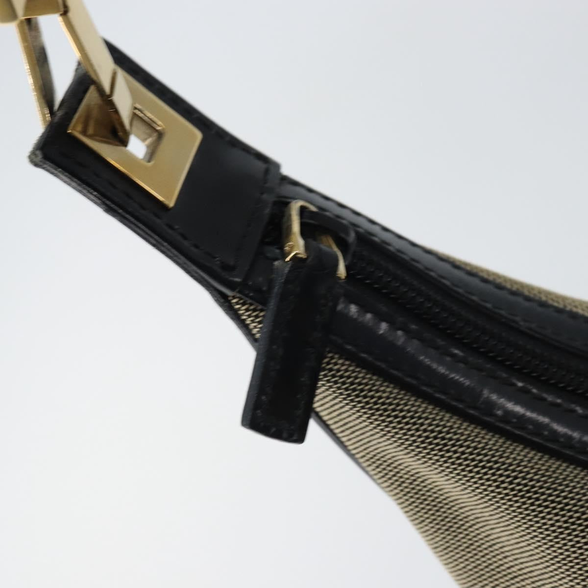 Gucci Zip Hobo Canvas Beige Canvas Shoulder Bag Bag (Pre-Owned)