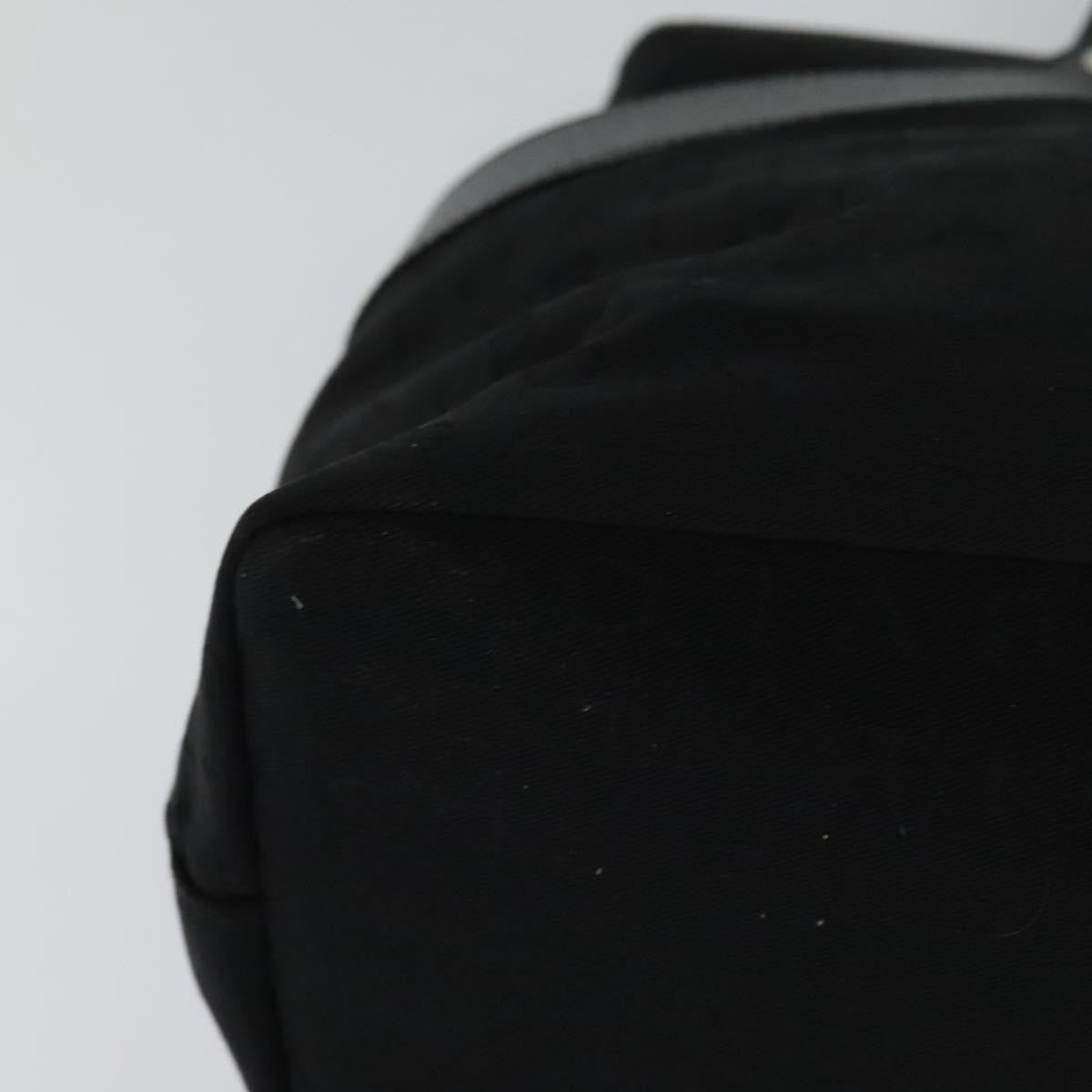 Bvlgari Logomania Canvas Black Canvas Shoulder Bag Bag (Pre-Owned)