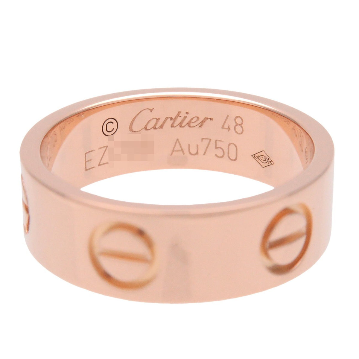 Cartier Love Band 18K Rose Gold Gold Rose_Gold Ring Jewelry (Pre-Owned)
