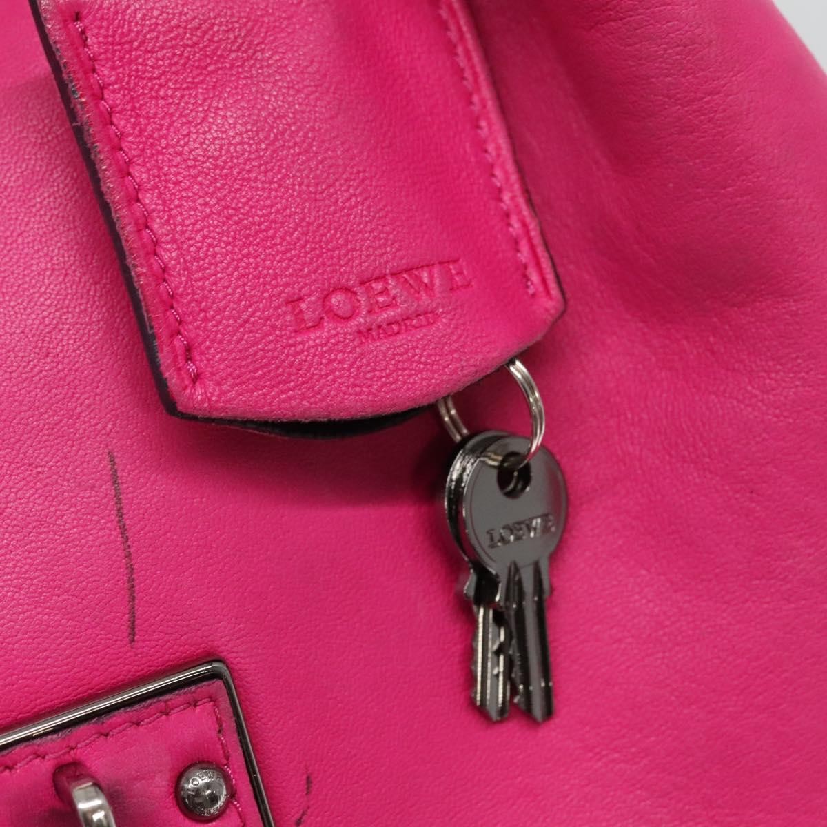 Loewe Vintage Leather Pink Leather Handbag (Pre-Owned)