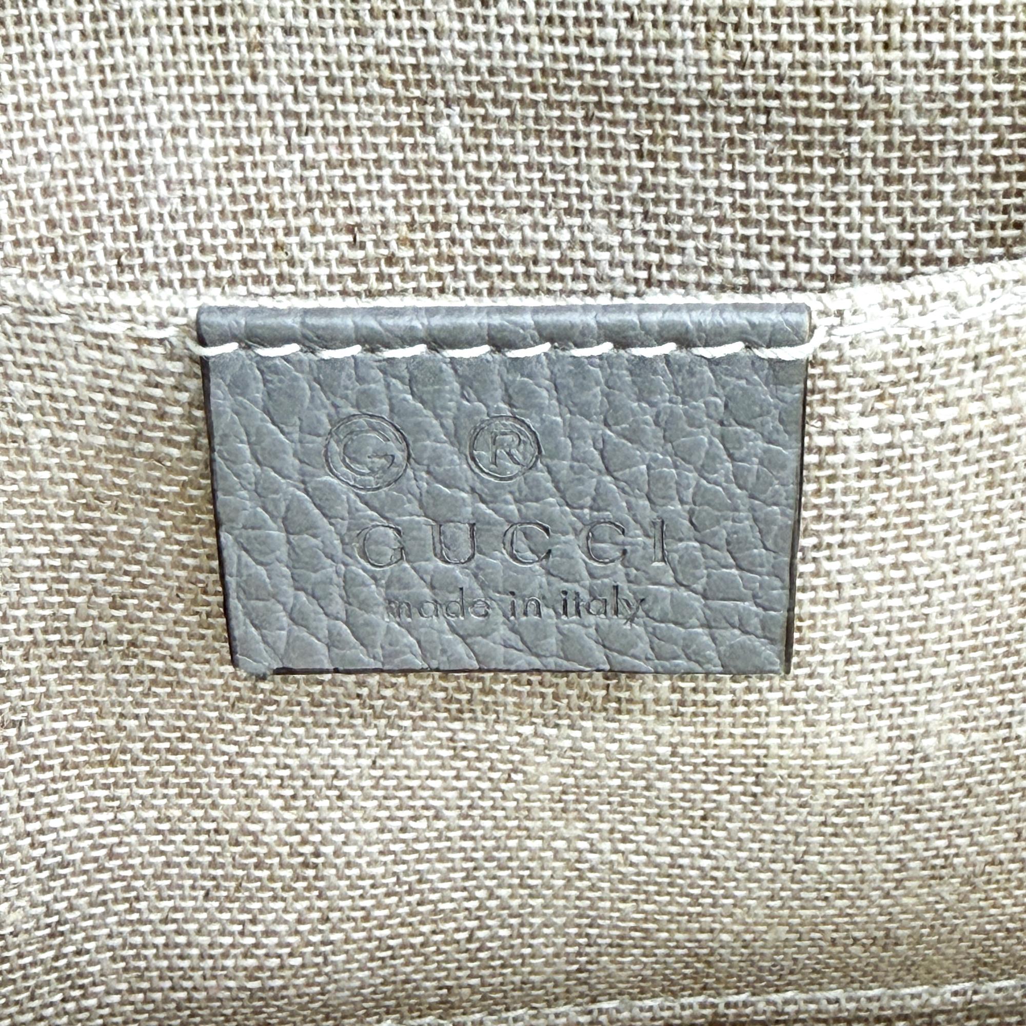 Gucci Interlocking Leather Gold Leather Shoulder Bag Bag (Pre-Owned)