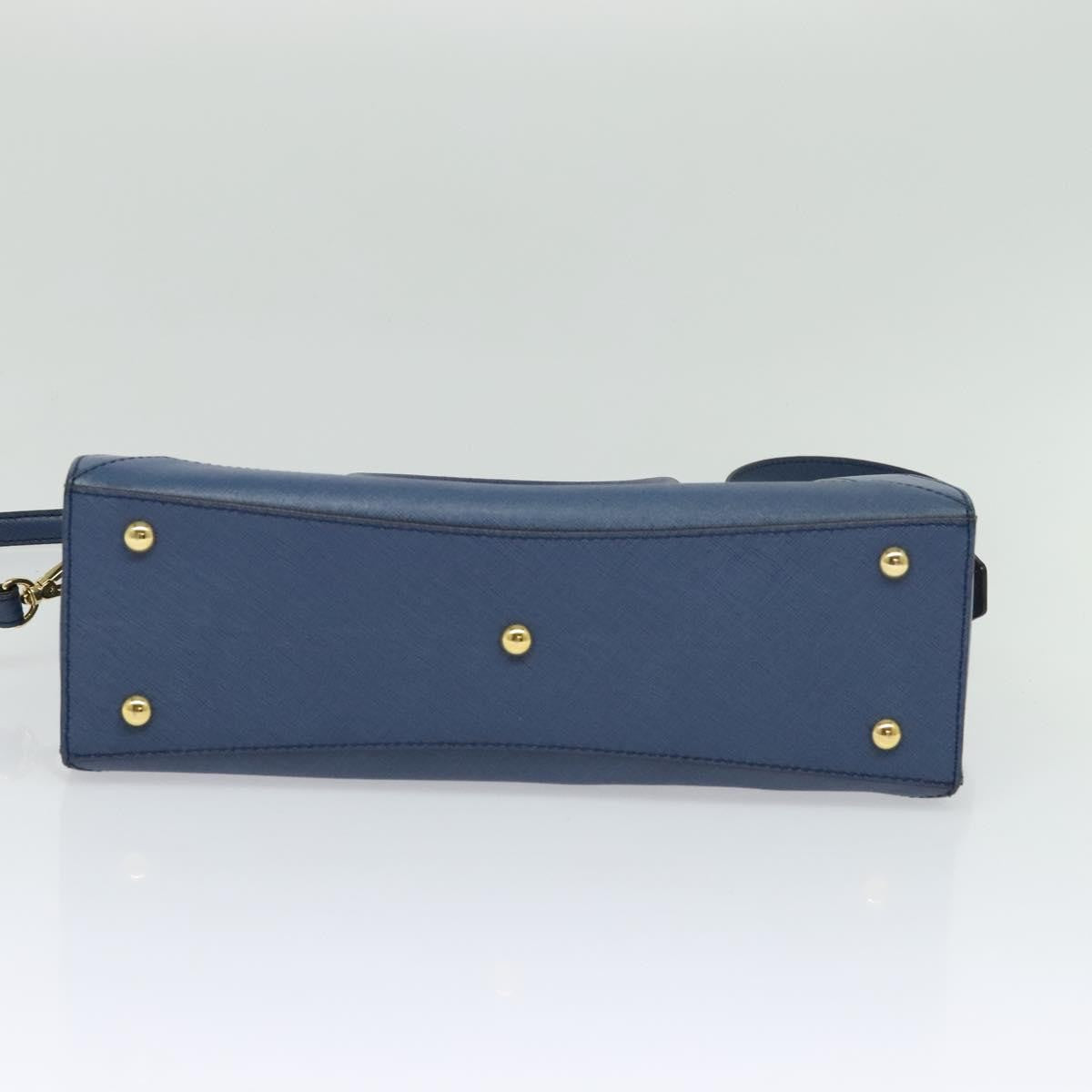MCM Vintage Leather Blue Leather Handbag (Pre-Owned)