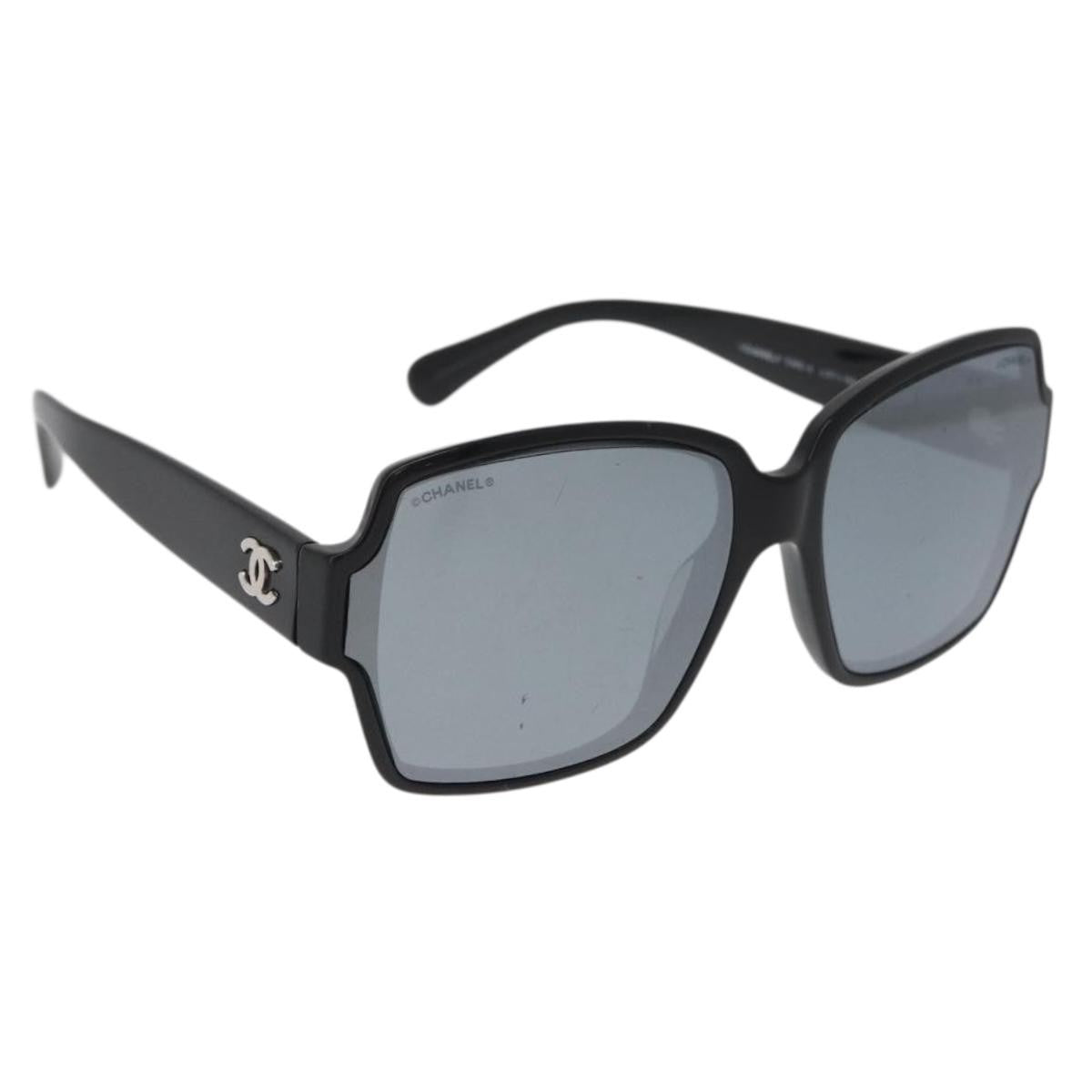 Chanel Logo Cc Plastic Black Plastic Sunglasse Accessory (Pre-Owned)