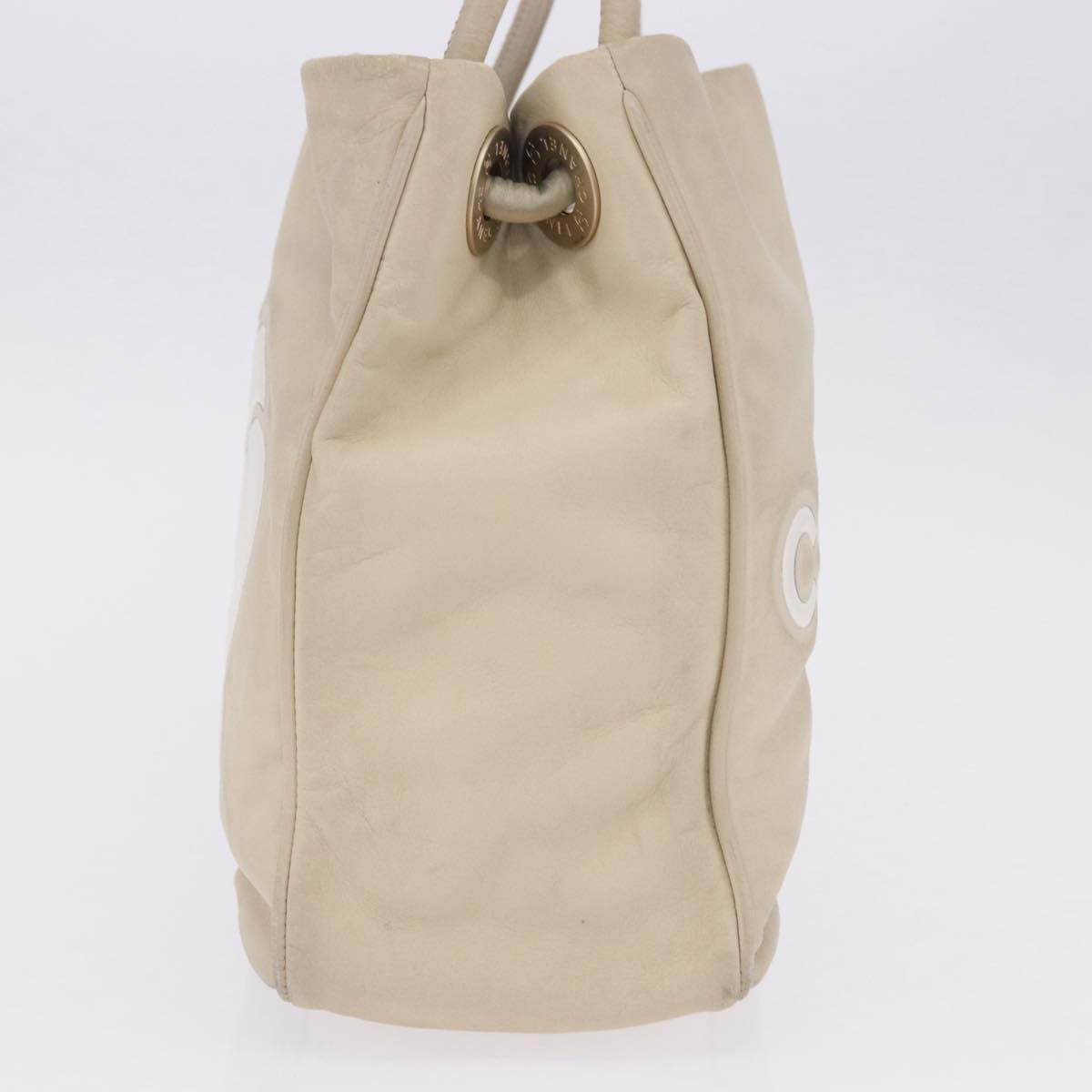 Chanel Camellia Lambskin Beige Leather Tote Bag Bag (Pre-Owned)
