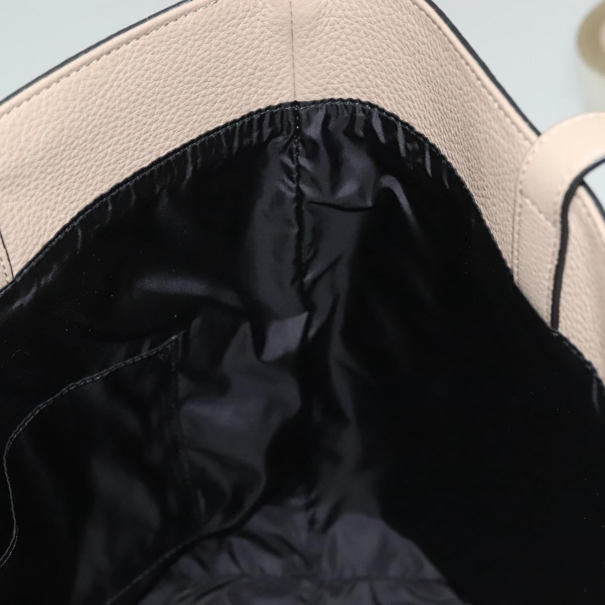 Versace La Medusa Tote Embossed Canvas Beige Leather Bag (Pre-Owned)