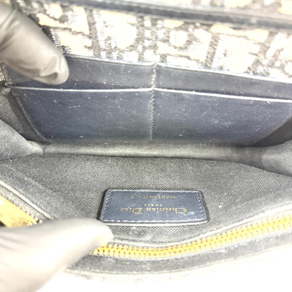 Christian Dior 30 Montaigne 2-In-1 Oblique Canvas Navy Other Clutche & Pouche Bag (Pre-Owned)