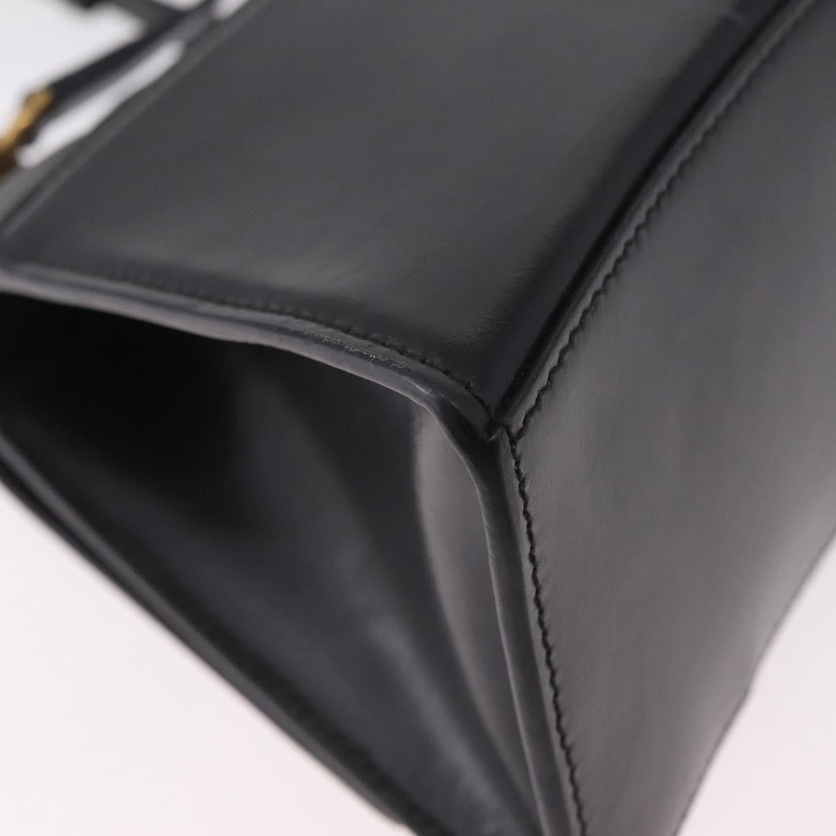 Balenciaga Graffiti Hourglass Top Handle Leather Black Leather Handbag (Pre-Owned)