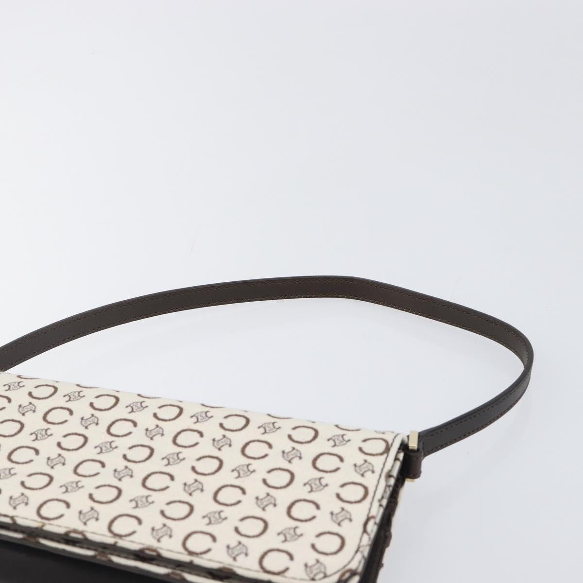Celine C Macadam Shoulder Canvas Beige Canvas Handbag (Pre-Owned)