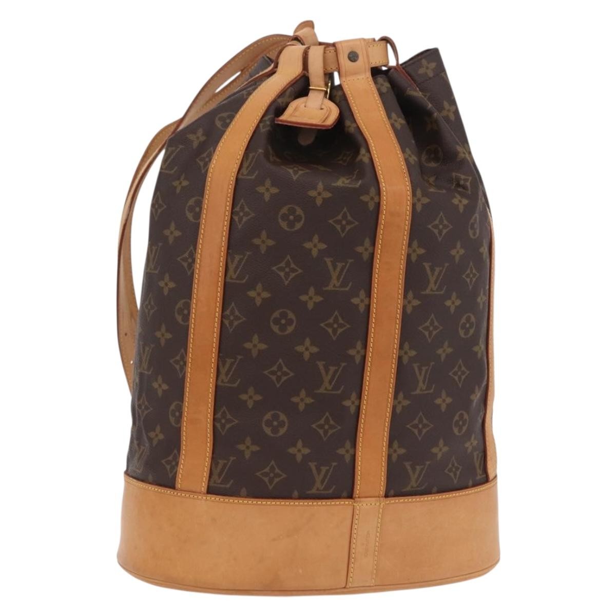 Louis Vuitton Randonnee Monogram Canvas Brown Canvas Backpack Bag (Pre-Owned)