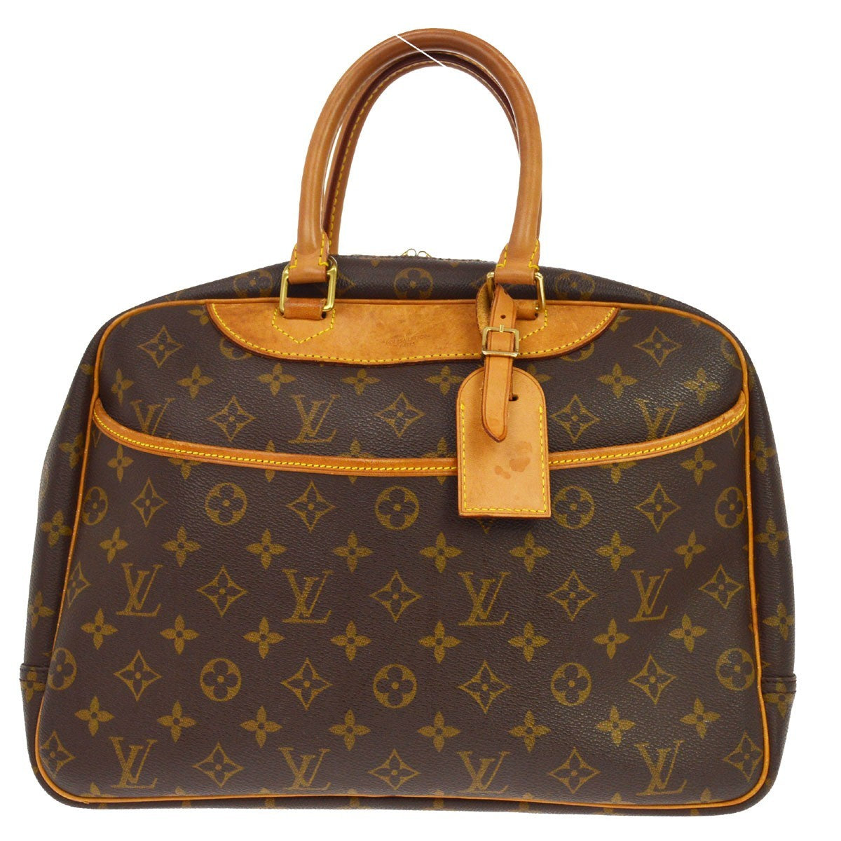 Louis Vuitton Deauville Monogram Canvas Brown Canvas Handbag (Pre-Owned)