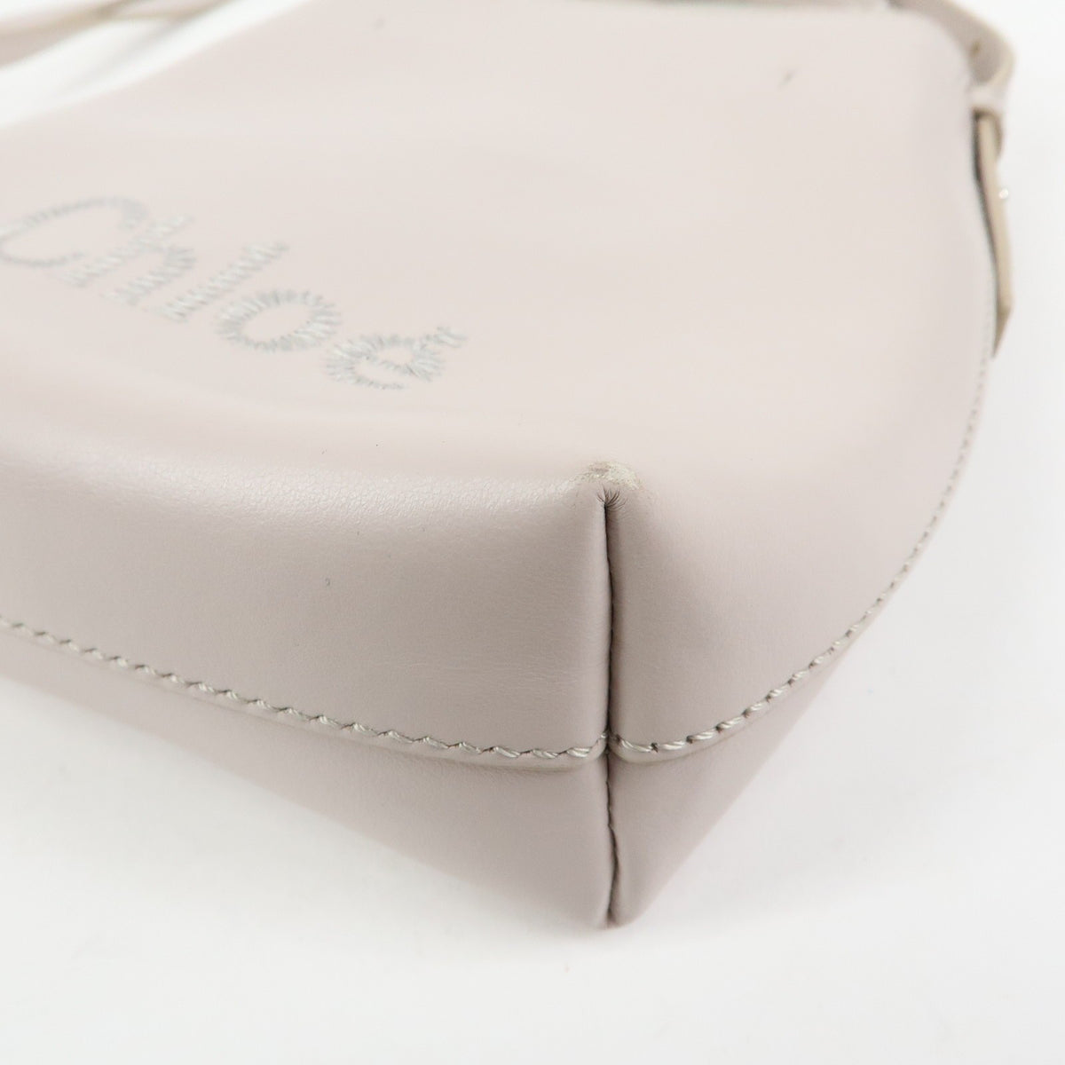 Chloe Sense Leather Pink Leather Tote Bag Bag (Pre-Owned)
