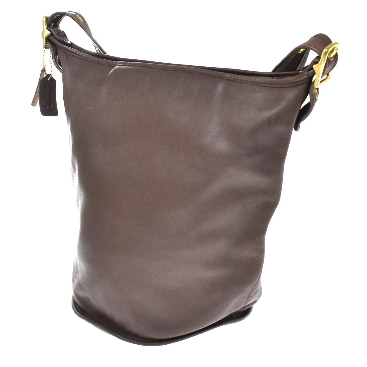 Coach Shoulder Leather Brown Leather Handbag (Pre-Owned)