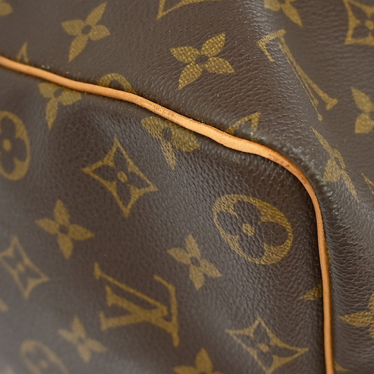 Louis Vuitton Keepall Monogram Brown Canvas Travel Bag Bag (Pre-Owned)