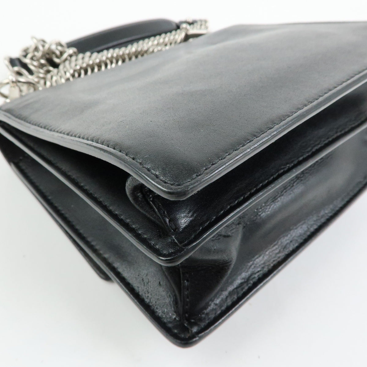 Fendi Kan I Leather Black Leather Shoulder Bag Bag (Pre-Owned)