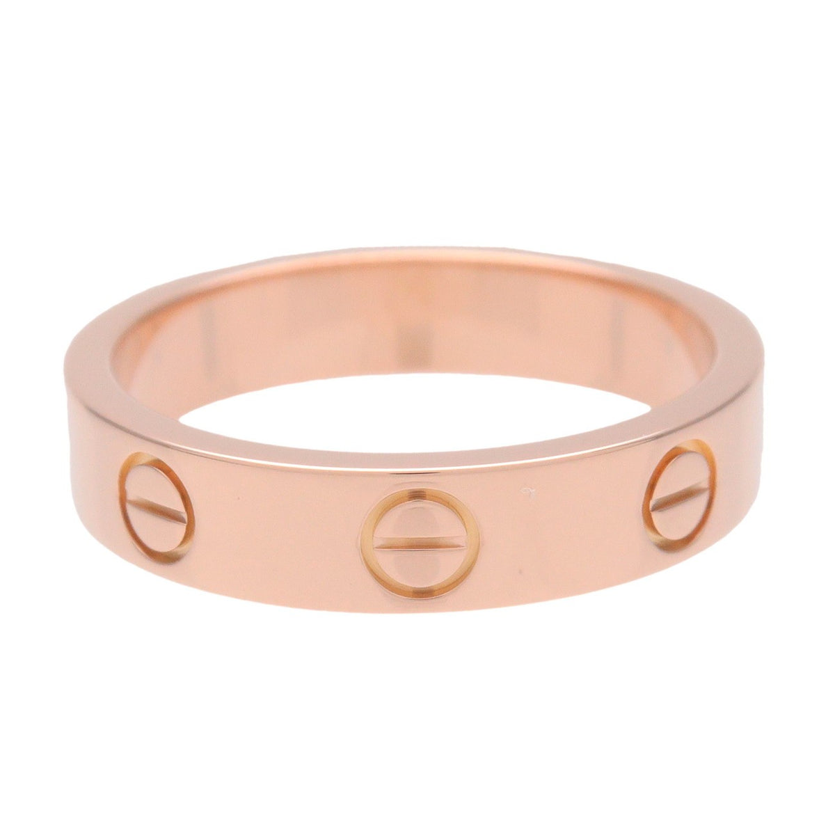 Cartier Love Wedding Band 1 Diamond 18K Rose Gold With Diamond Gold Rose_Gold Ring Jewelry (Pre-Owned)