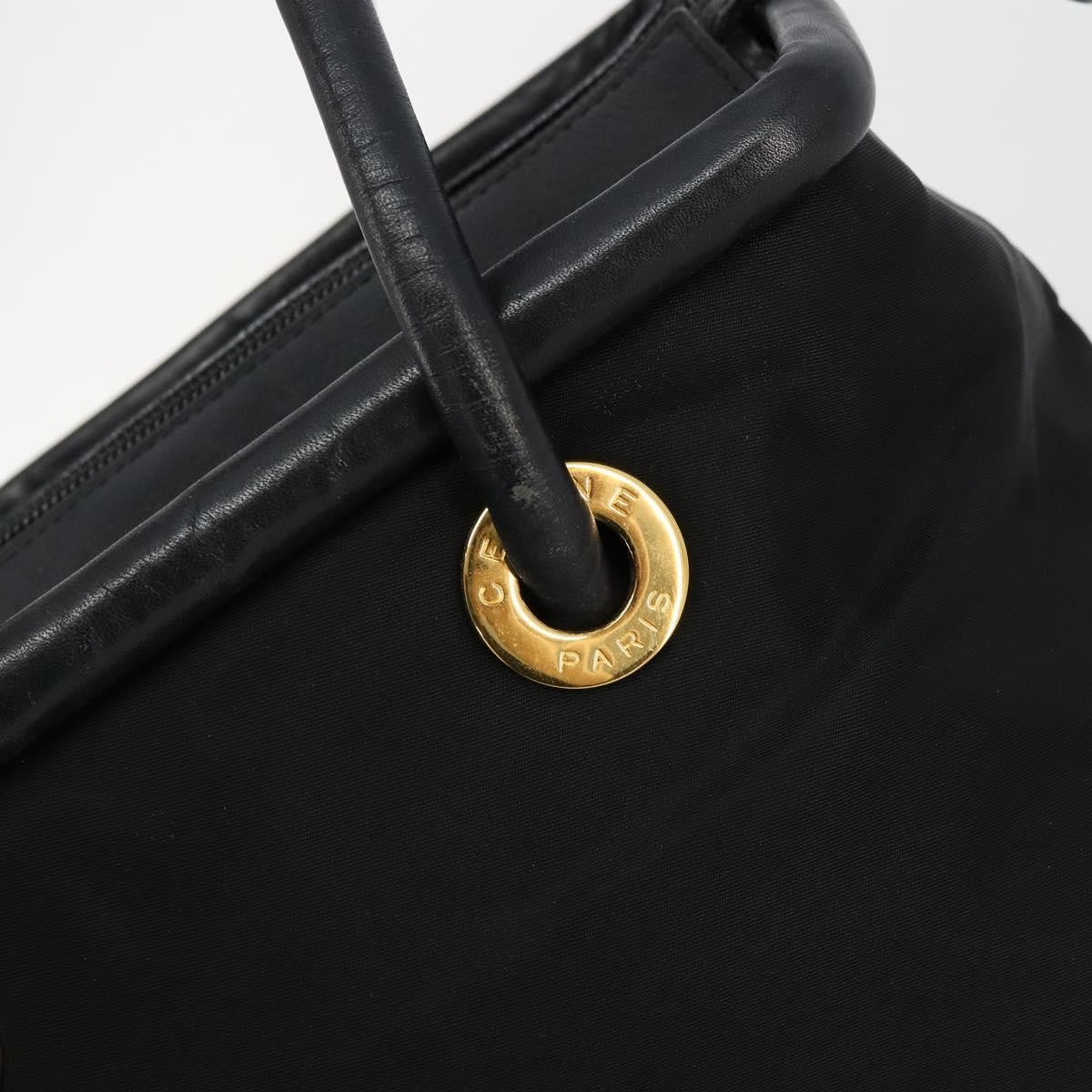 Celine Handbag Nylon Black Nylon Handbag (Pre-Owned)