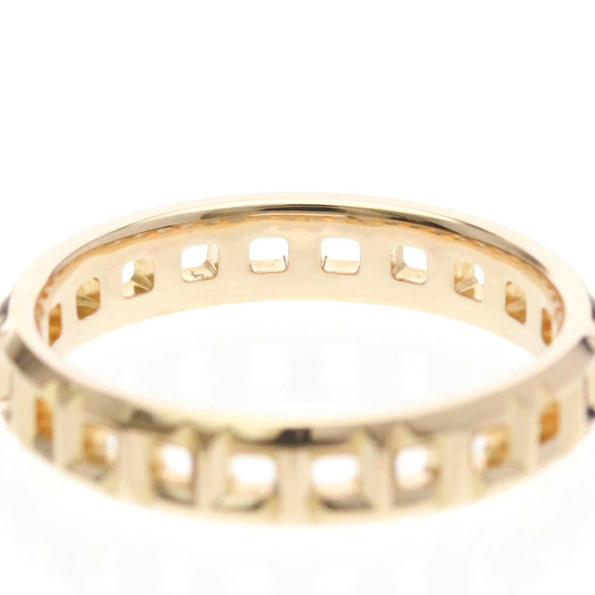 Tiffany & Co. T True 18K Rose Gold Gold Pink_Gold Ring Jewelry (Pre-Owned)