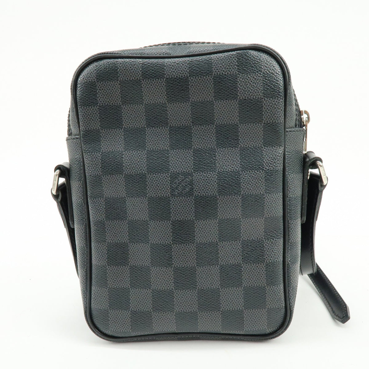 Louis Vuitton Rem Damier Graphite Black Canvas Handbag (Pre-Owned)