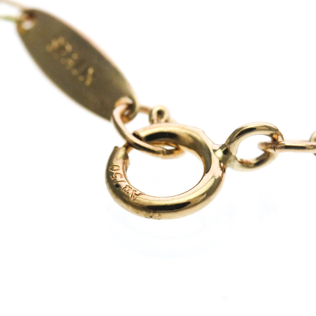 Tiffany & Co. Elsa Peretti Open Heart Pendant 18K Rose Gold Gold Pink_Gold Necklace Jewelry (Pre-Owned)