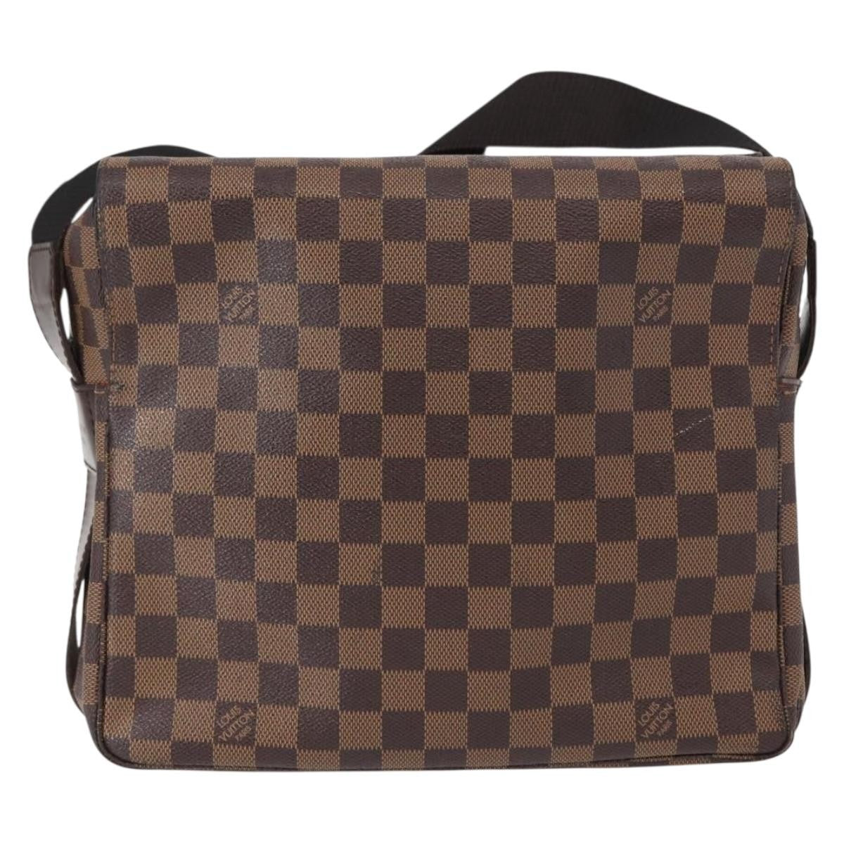Louis Vuitton Naviglio Damier Ebene Brown Canvas Shoulder Bag Bag (Pre-Owned)