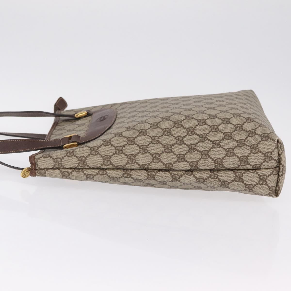Gucci Vertical Tote Gg Canvas Beige Canvas Tote Bag Bag (Pre-Owned)