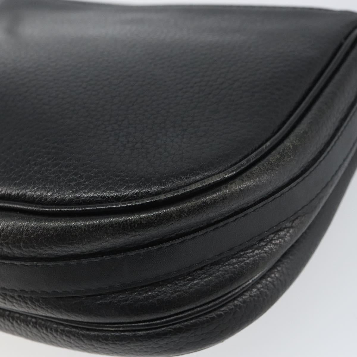 Burberry Vintage Leather Black Leather Shoulder Bag Bag (Pre-Owned)