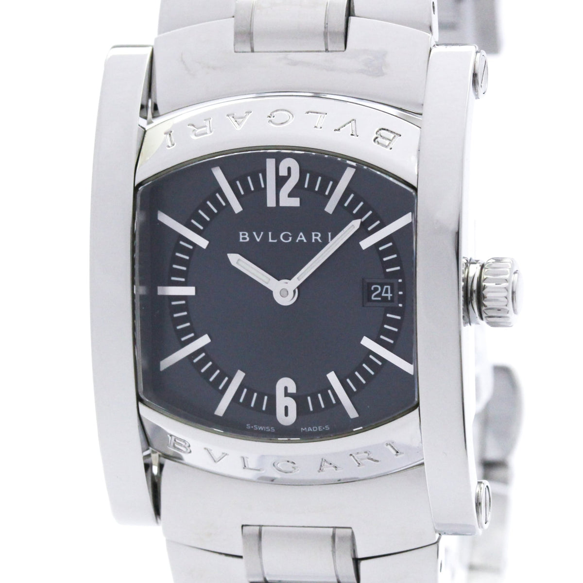 Bvlgari Assioma D Quartz Stainless Steel Watch (Pre-Owned)