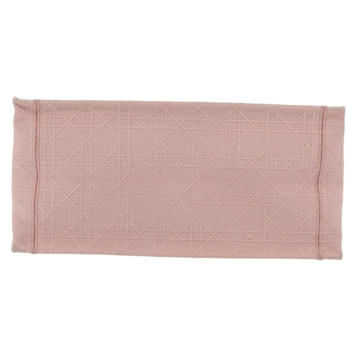 Christian Dior Book Cannage Embroidered Canvas Pink Canvas Tote Bag Bag (Pre-Owned)