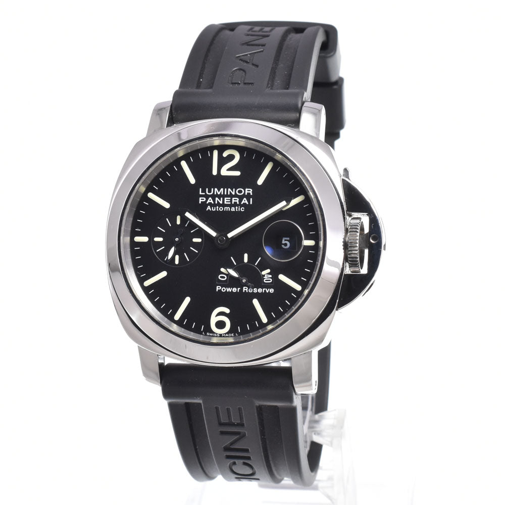Panerai Luminor Power Reserve Automatic Stainless Steel And Rubber Watch (Pre-Owned)