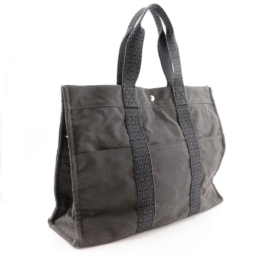 Hermes Fourre-Tout Herline Fourre-Tout Herline Gray Canvas Tote Bag Bag (Pre-Owned)