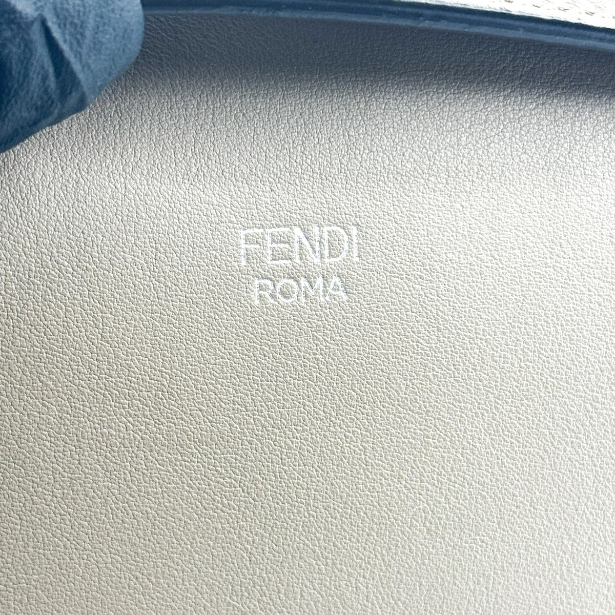 Fendi By The Way Satchel Calfskin Gray Calfskin Handbag (Pre-Owned)