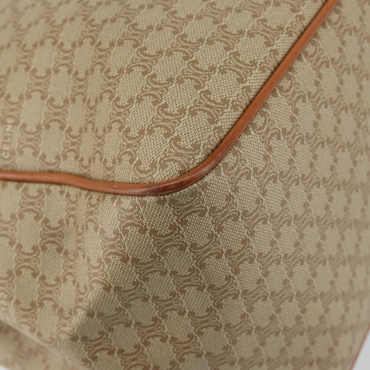 Celine Macadam Shoulder Pvc Leather Beige Canvas Shoulder Bag Bag (Pre-Owned)