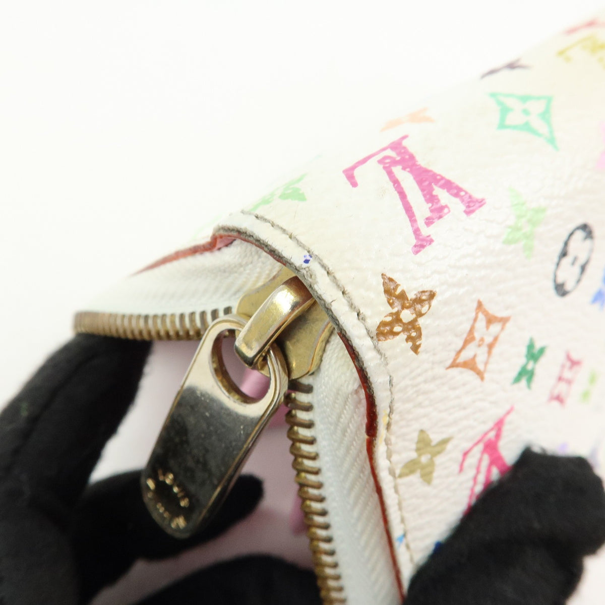 Louis Vuitton Zippy Monogram Multicolor White Canvas Wallets Accessory (Pre-Owned)