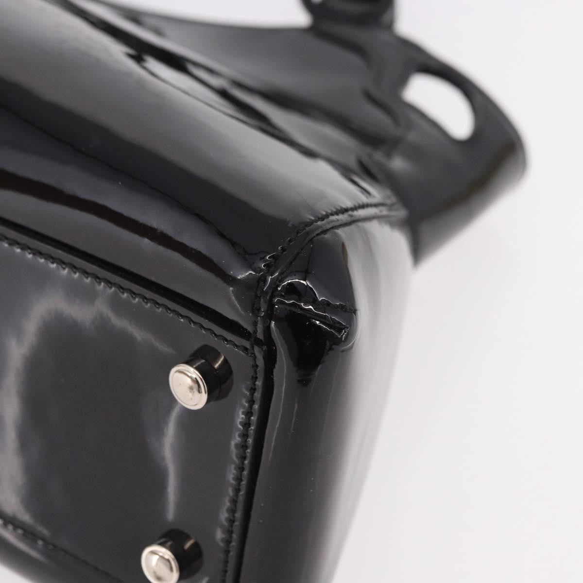 Cartier Marcello Patent Leather Black Patent_Leather Handbag (Pre-Owned)