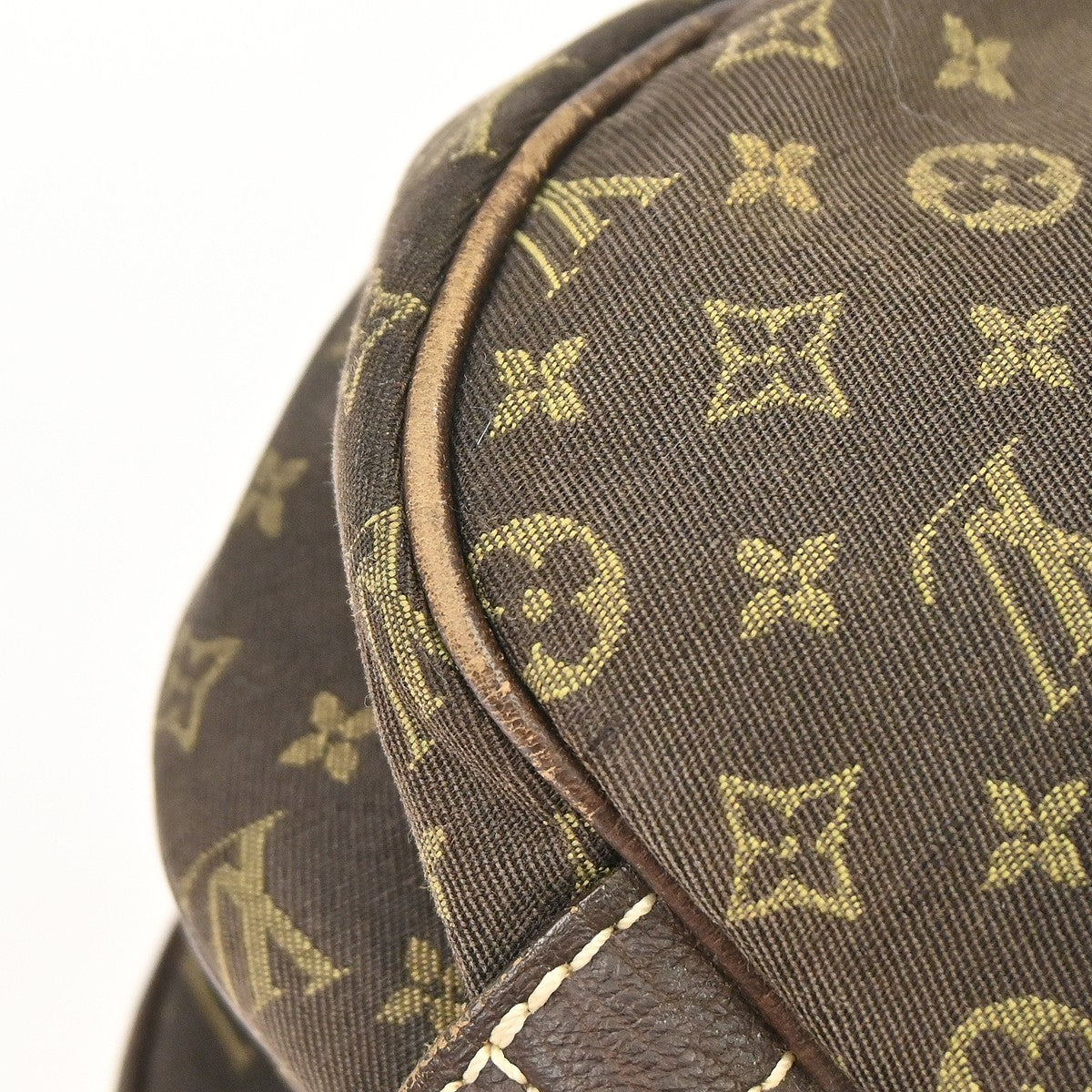 Louis Vuitton Saumur Mini Lin Brown Canvas Shoulder Bag Bag (Pre-Owned)
