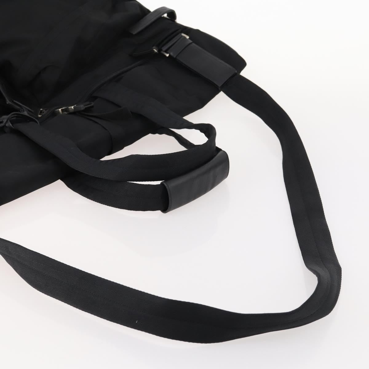 Prada Garment Carrier Tessuto Black Nylon Handbag (Pre-Owned)