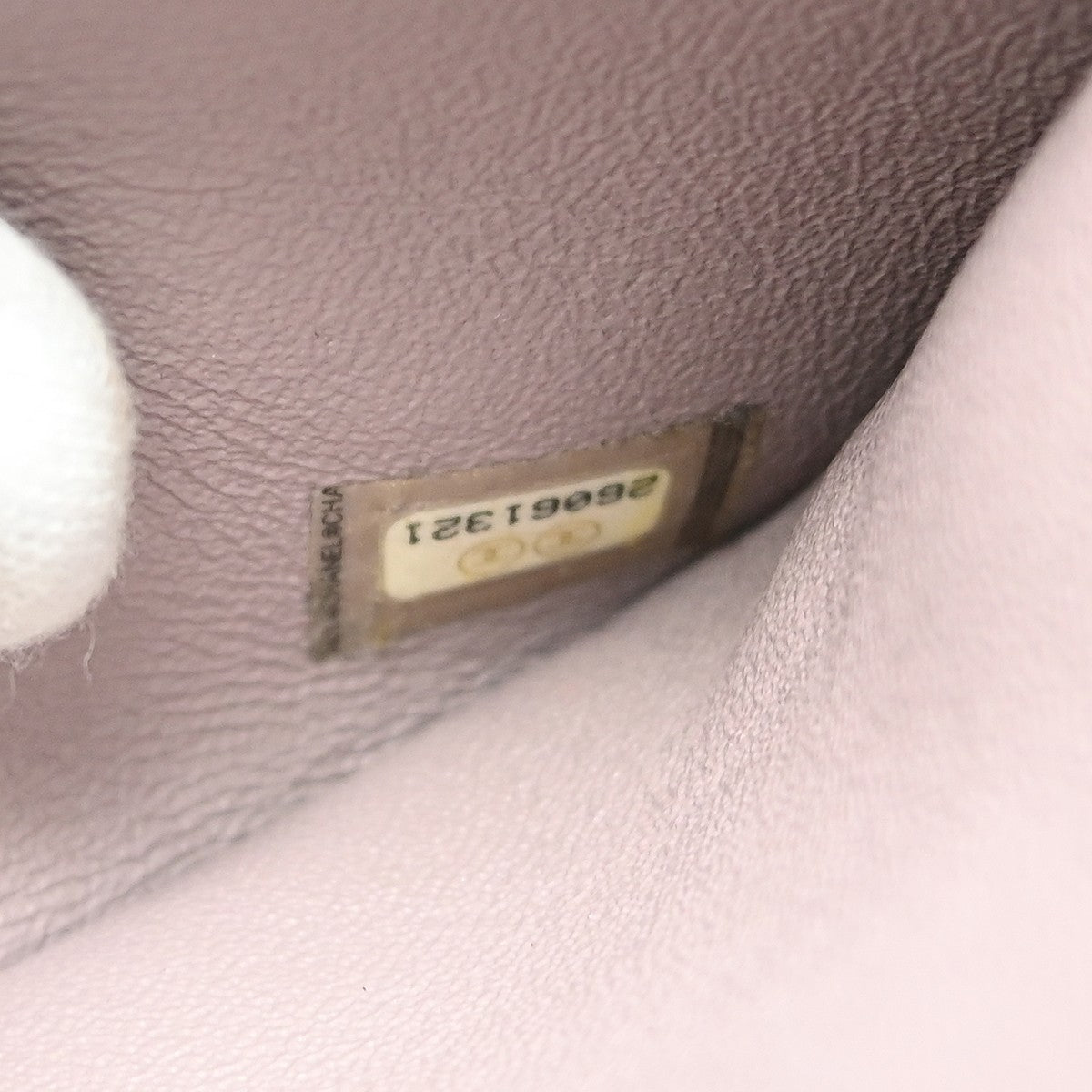 Chanel Envelope Compartment Flap Chevron Calfskin Purple Leather Crossbody Bag Bag (Pre-Owned)
