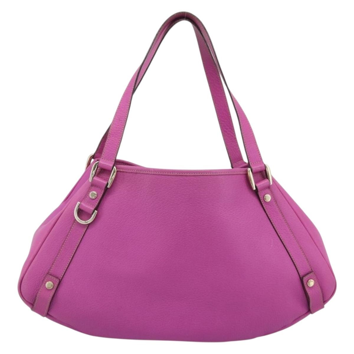 Gucci Abbey Leather Pink Leather Shoulder Bag Bag (Pre-Owned)