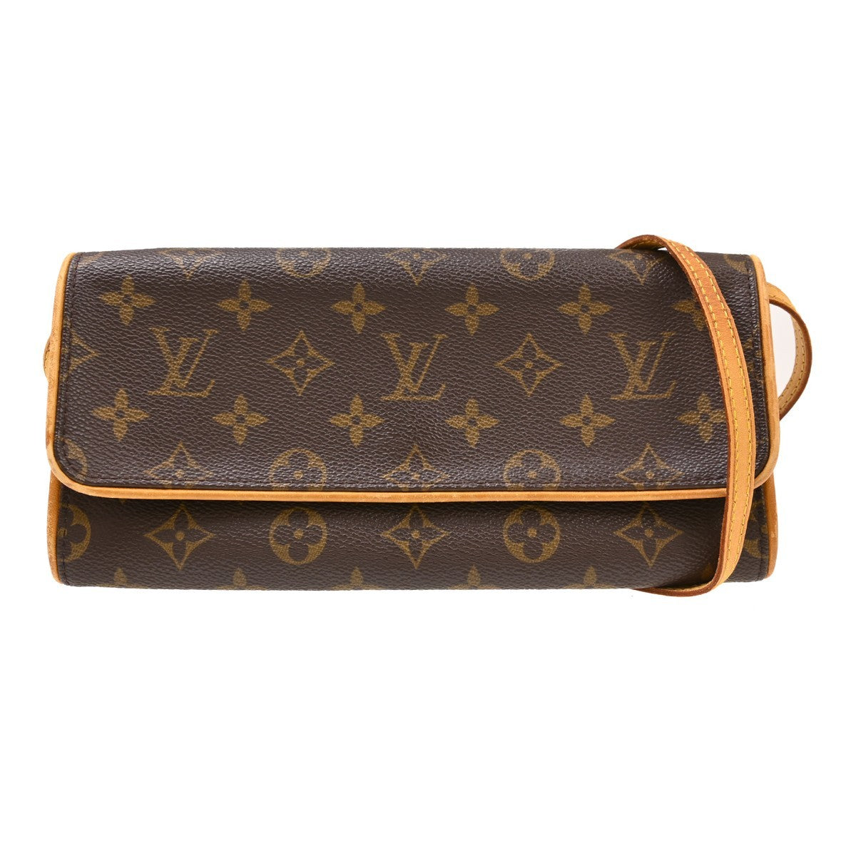Louis Vuitton Twin Canvas Brown Canvas Clutche & Pouche Bag (Pre-Owned)