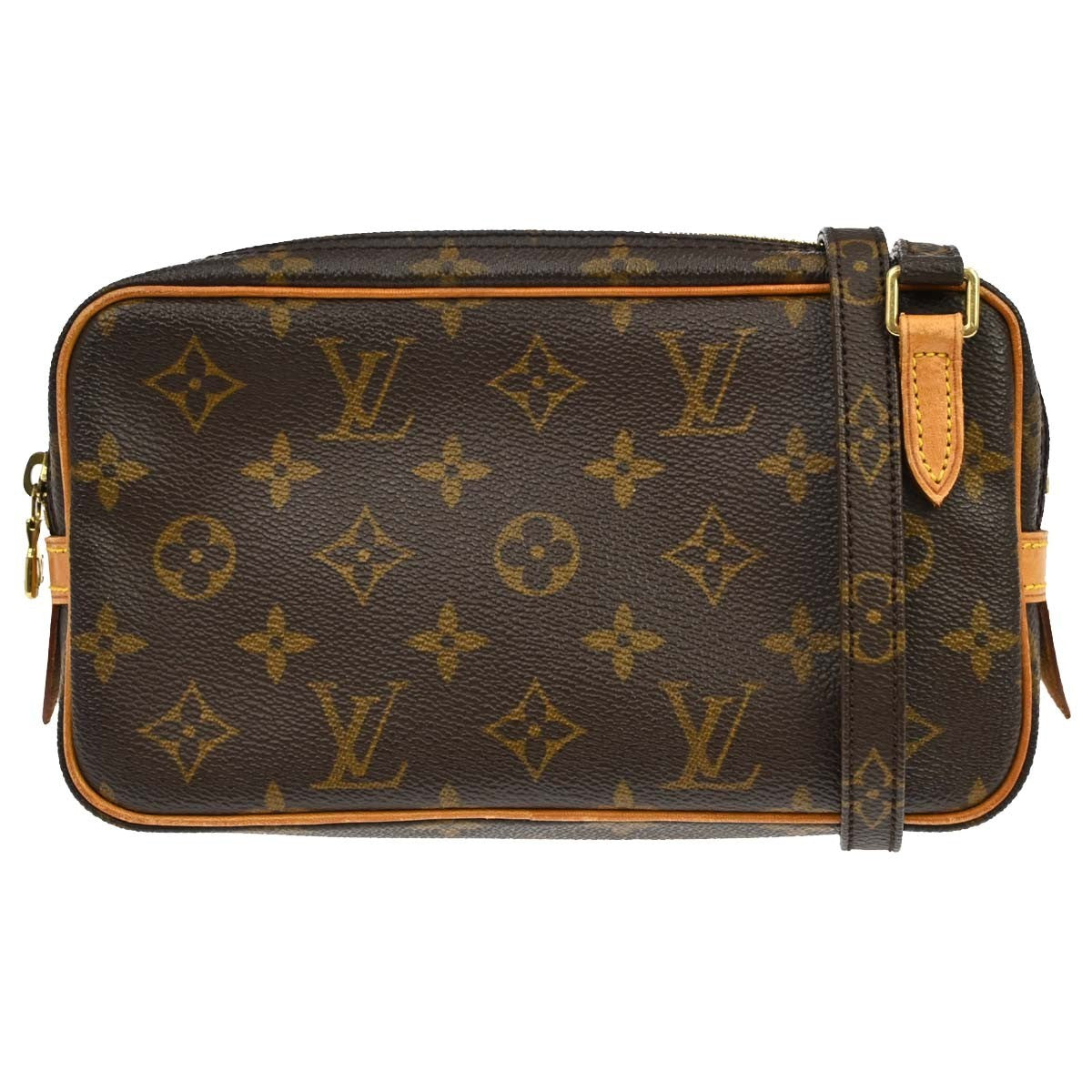 Louis Vuitton Pochette Marly Bandouliere Monogram Canvas Brown Canvas Shoulder Bag Bag (Pre-Owned)
