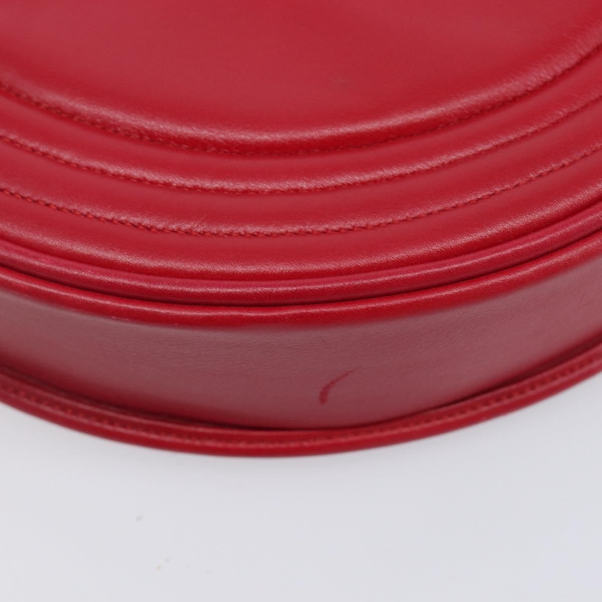 Saint Laurent Vintage Shoulder Bag Leather Red Leather Shoulder Bag Bag (Pre-Owned)