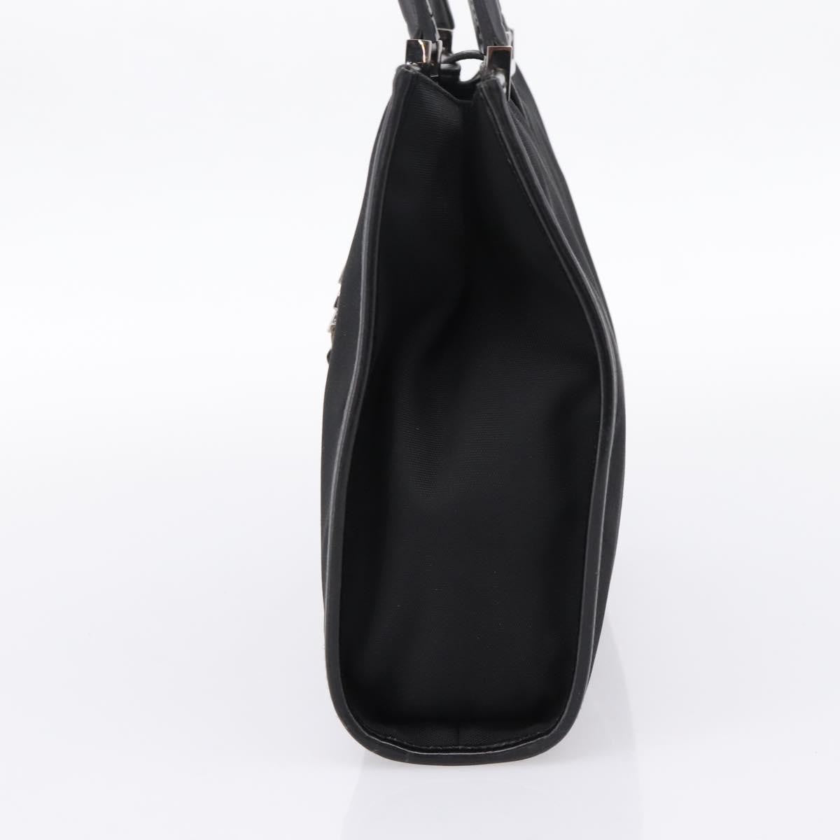 Gucci Jackie Canvas Black Canvas Tote Bag Bag (Pre-Owned)