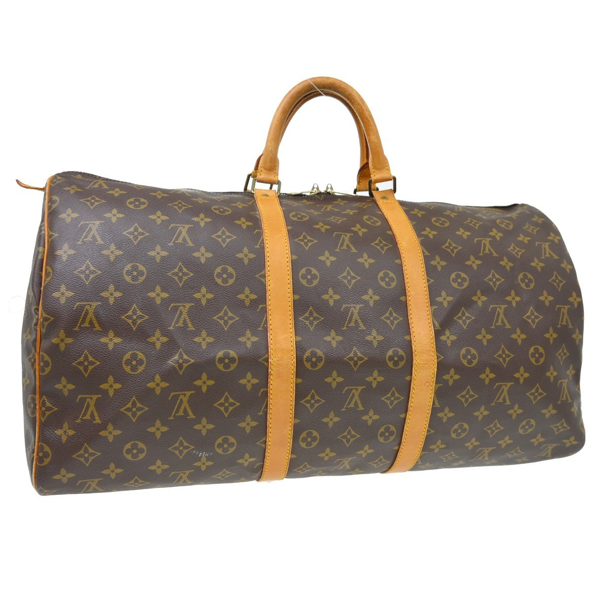 Louis Vuitton Keepall Monogram Canvas Brown Canvas Travel Bag Bag (Pre-Owned)