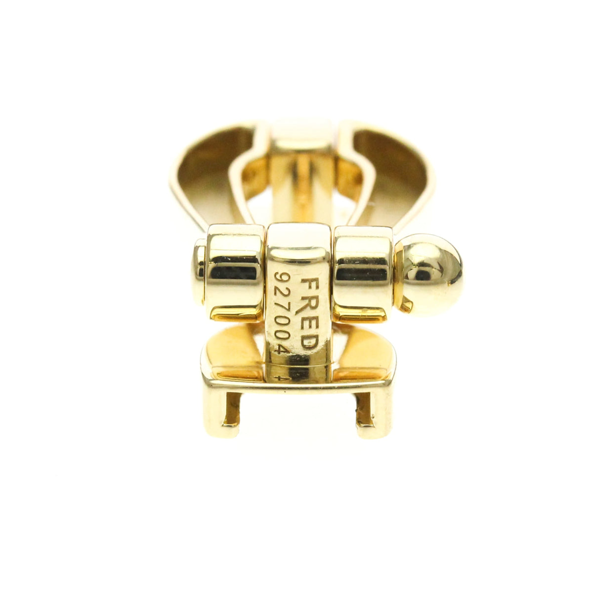 Fred Paris Force 10 Interchangeable Woven Cord And 18K Rose Gold With Diamonds Gold Yellow_Gold Bracelet Jewelry (Pre-Owned)