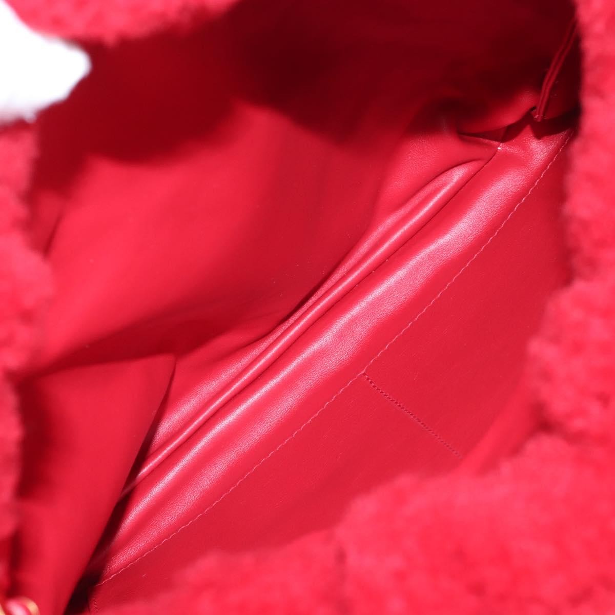 Bottega Veneta The Fringe Leather Red Textile Clutche & Pouche Bag (Pre-Owned)