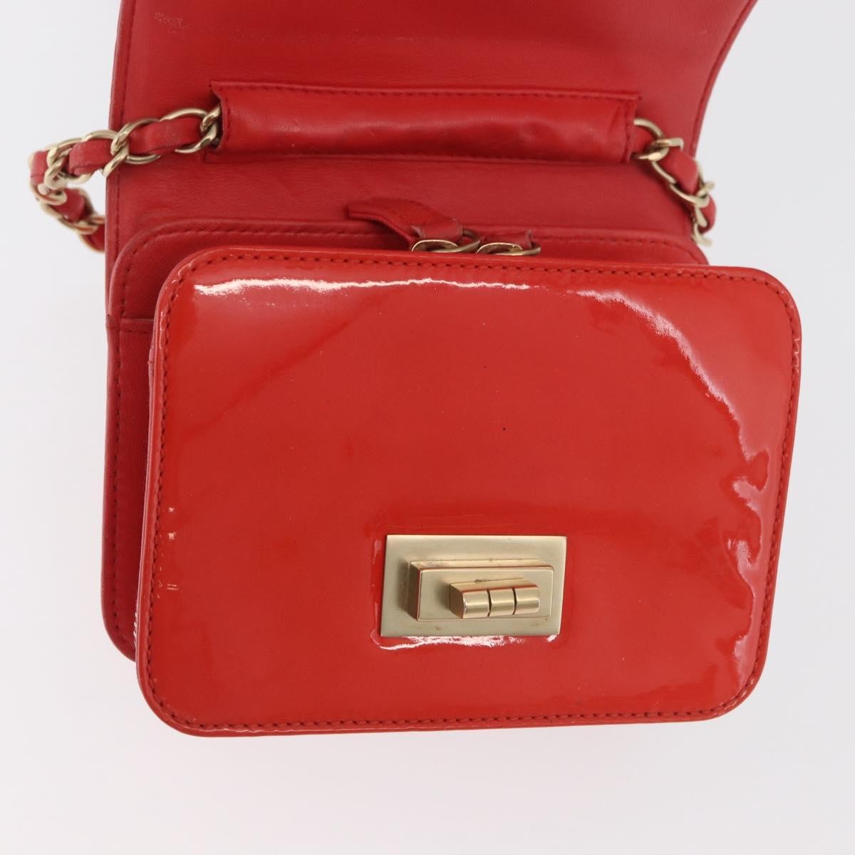 Chanel Reissue 2.55 Clutch Patent Leather Red Patent_Leather Shoulder Bag Bag (Pre-Owned)