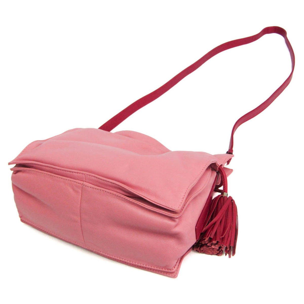 Loewe Flamenco Leather Pink Leather Crossbody Bag Bag (Pre-Owned)