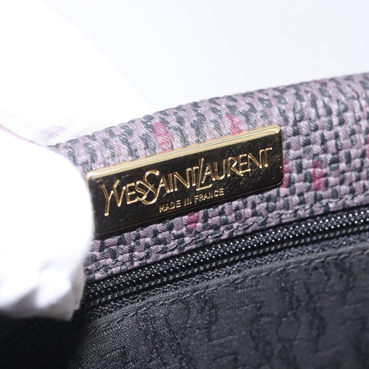 Saint Laurent Vintage Canvas Purple Canvas Shoulder Bag Bag (Pre-Owned)